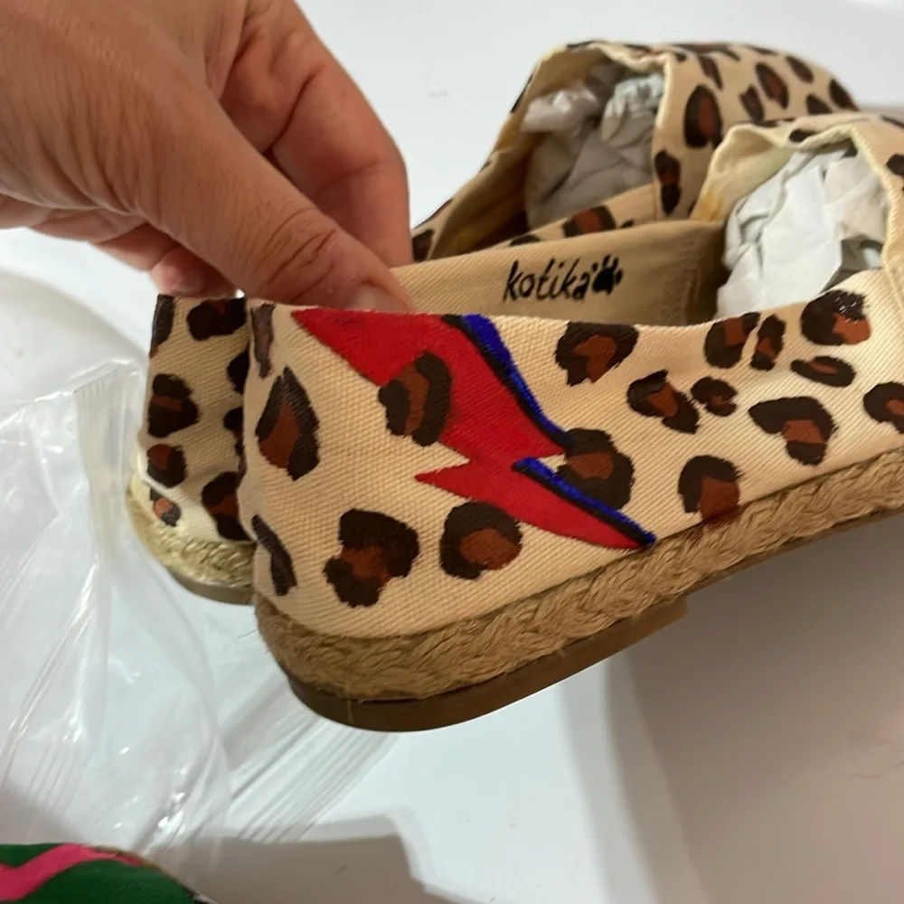 David Bowie Leopard print Espadrille